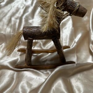 Handcrafted Wooden Rocking Horse Christmas Tree Ornament/Decor